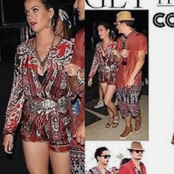 Isabel Marant Tayler Paisley Romper size M - Picture 2 of 11